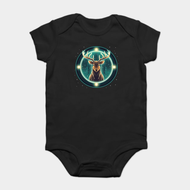 Deer in Ornament, Love Deers Baby Bodysuit by logiamerch